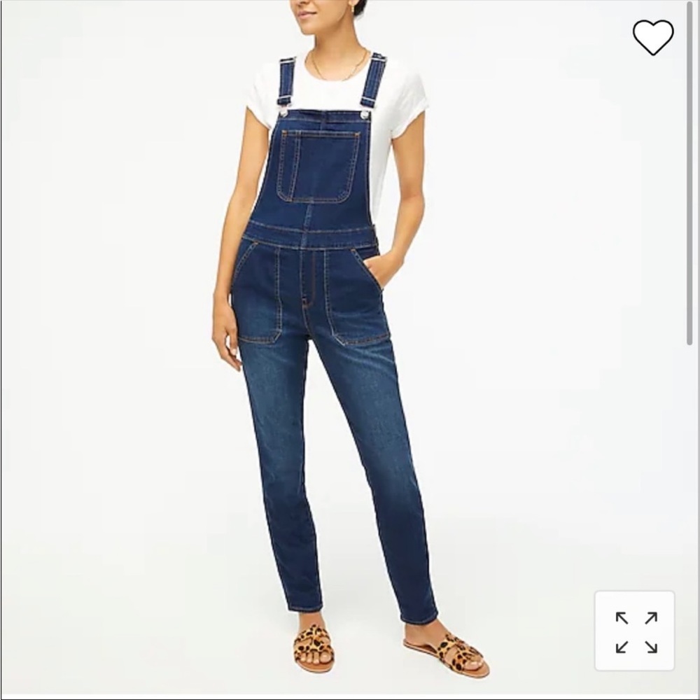 J. Crew Reimagined Skinny Overalls in Signature Stretch Size Small S